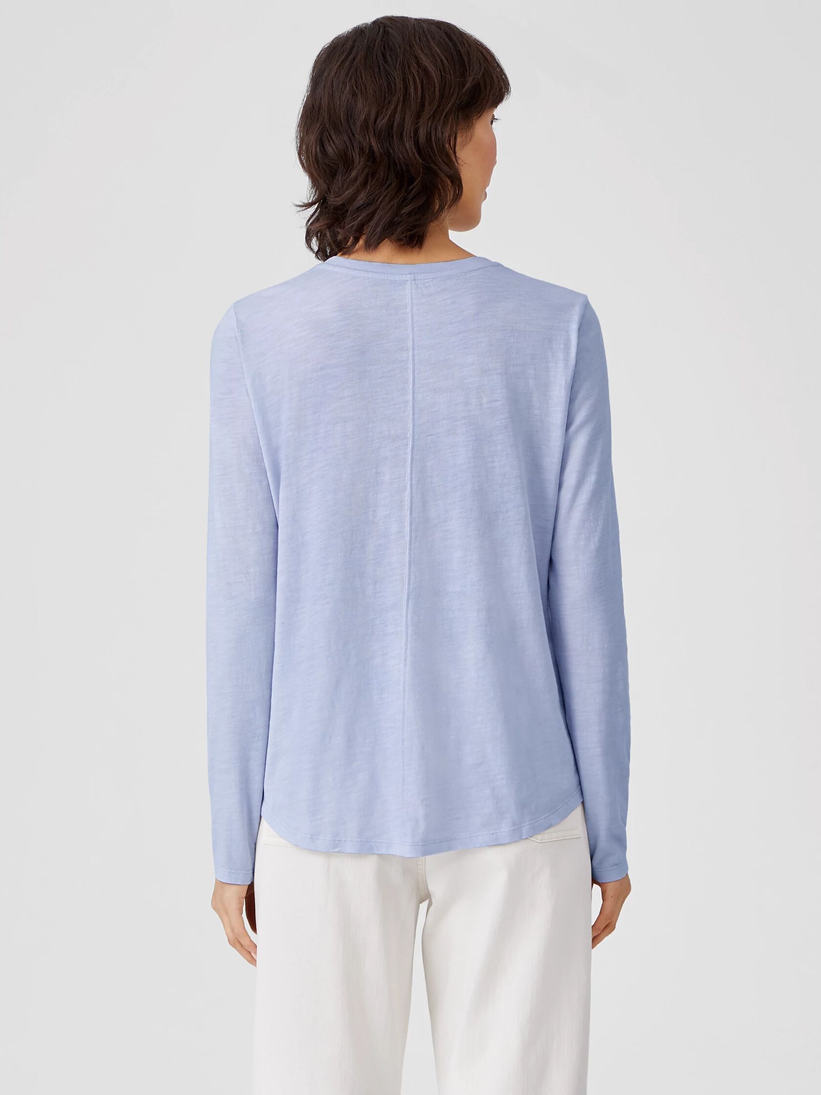 Organic Cotton Slub Round Neck Tee