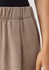 Soft Wool Flannel Pleated Tapered Pant