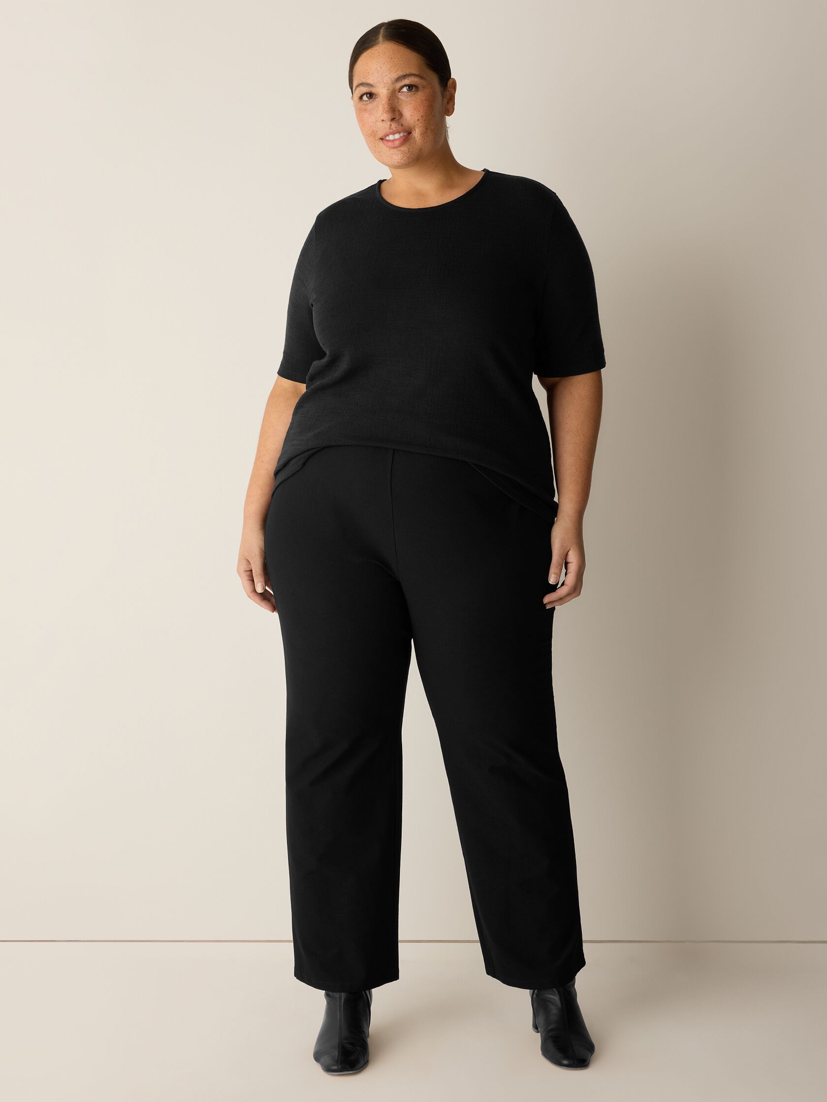 Washable Stretch Crepe Kick Pant