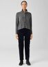 Peruvian Organic Cotton High Collar Cardigan