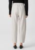 Boiled Wool Jersey Pleated Lantern Pant