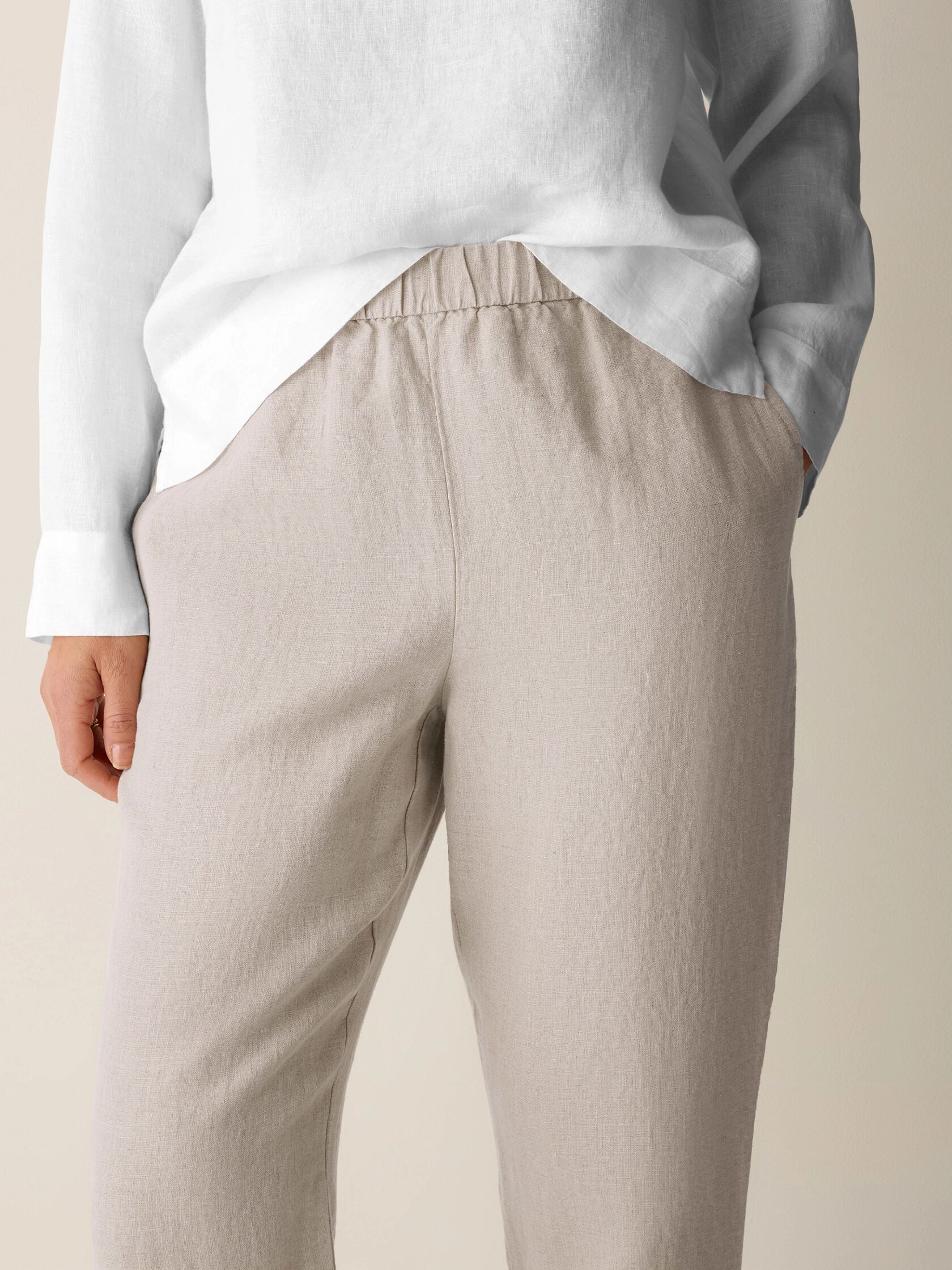 Organic Linen Tapered Pant