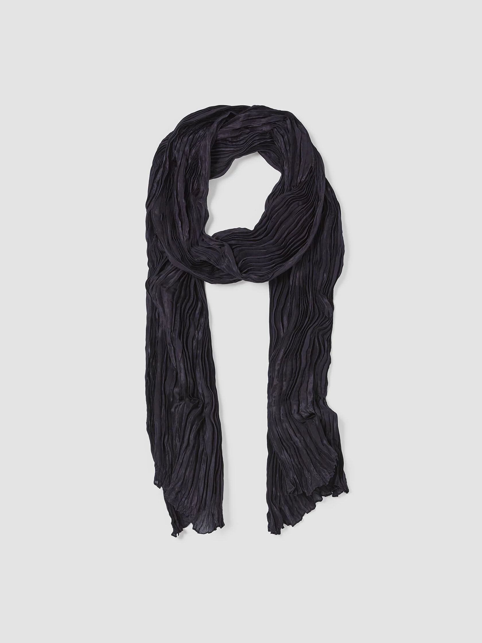 Crinkled Silk Scarf