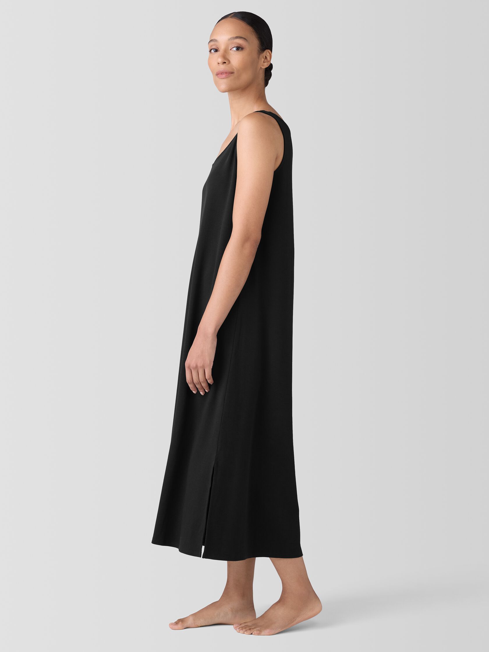 Organic Cotton Interlock Tank Sleep Dress