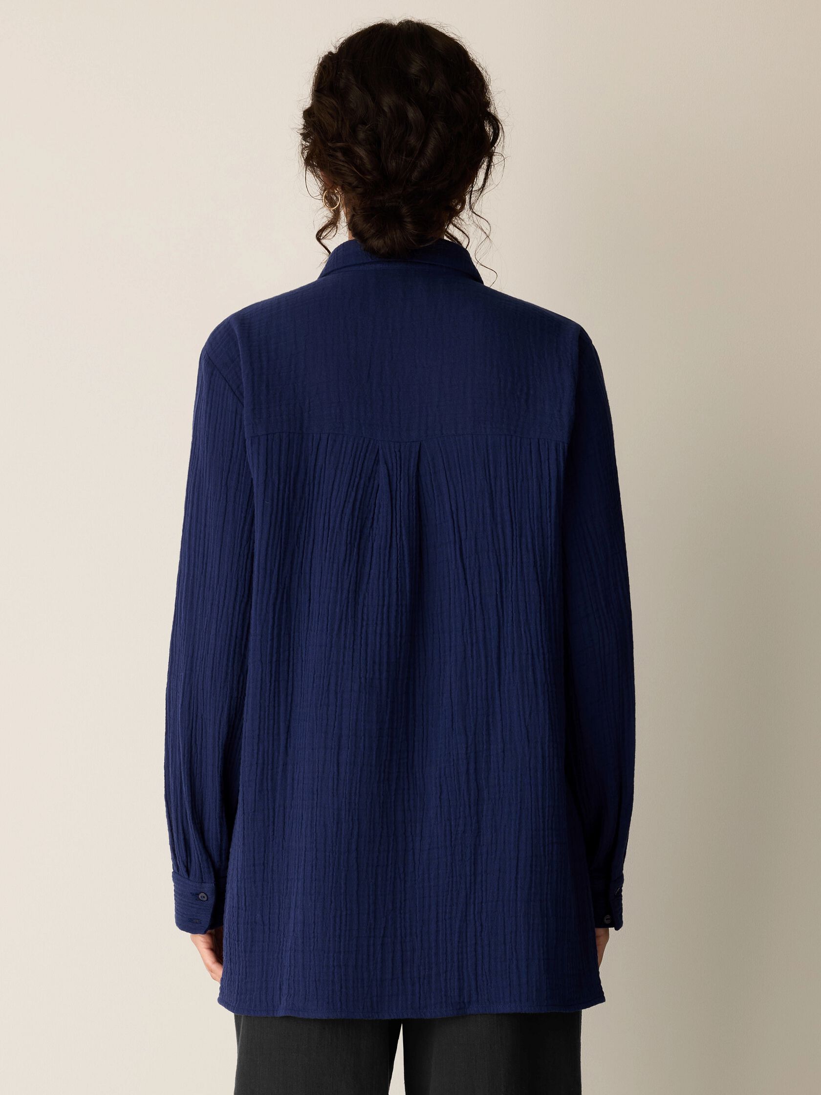 Organic Cotton Lofty Gauze Classic Collar Shirt