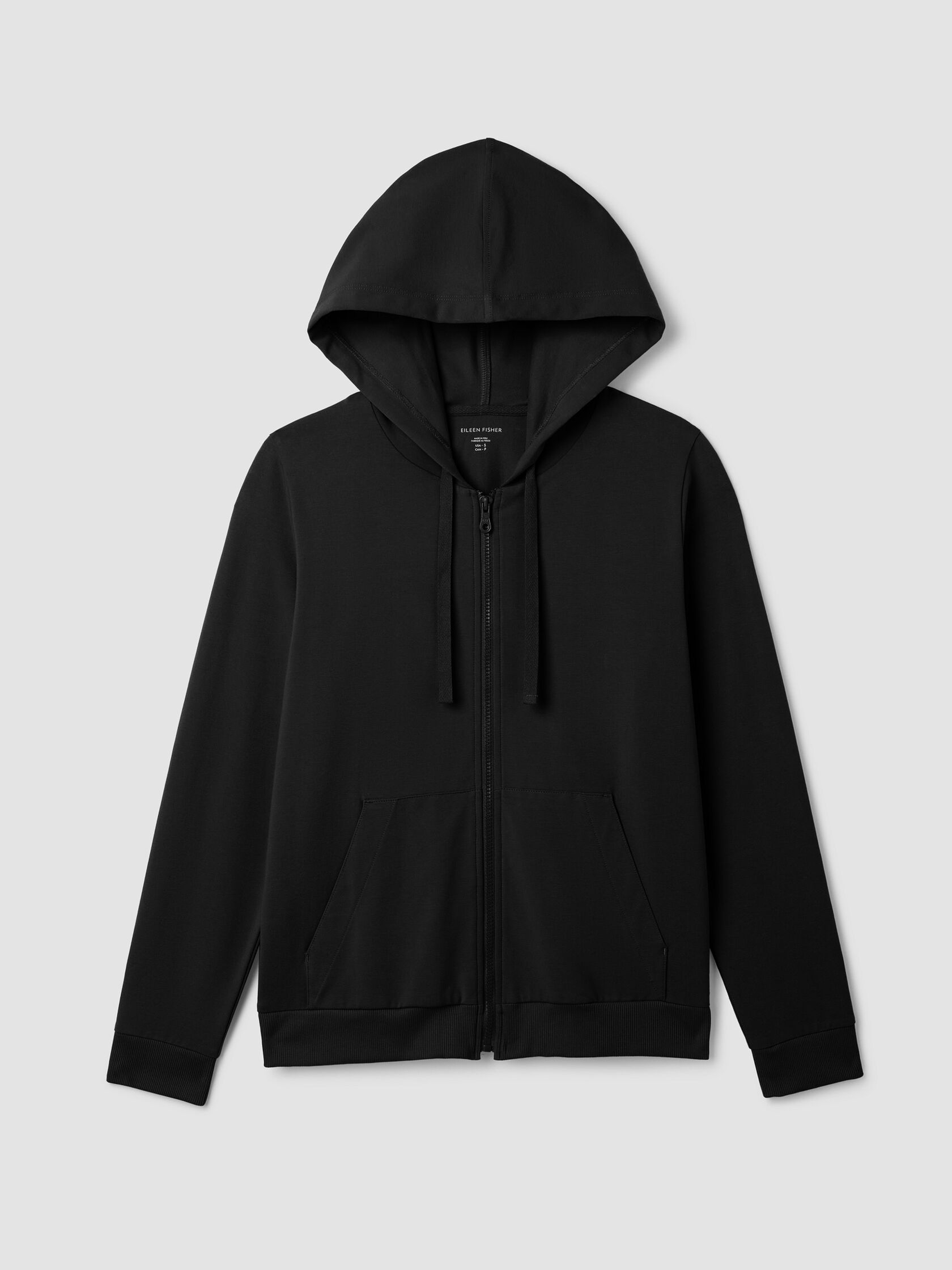 Pima Cotton Stretch Jersey Hooded Jacket
