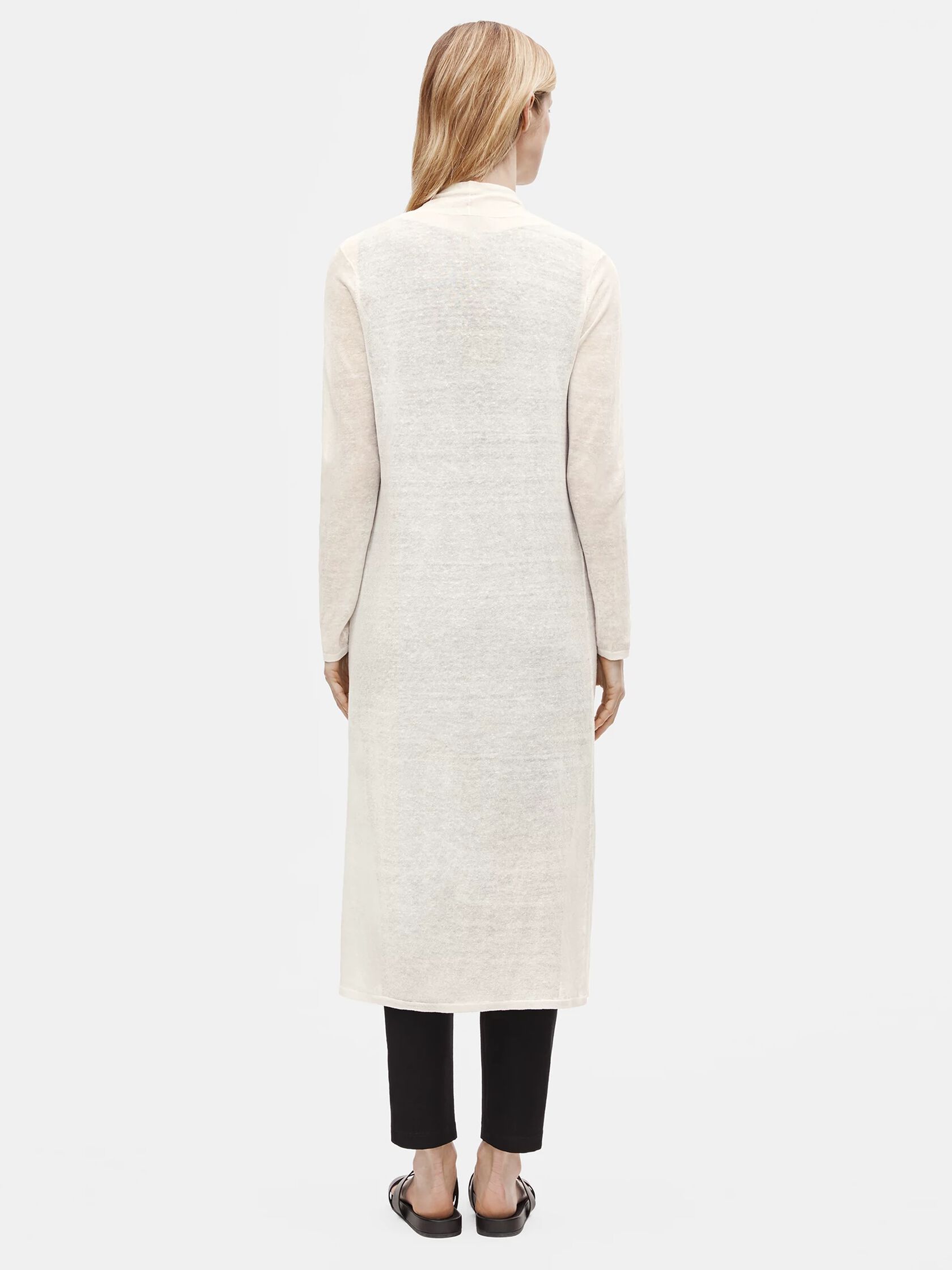 Organic Linen Crepe Duster Cardigan