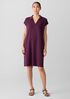 Fine Jersey Split Neck Dress