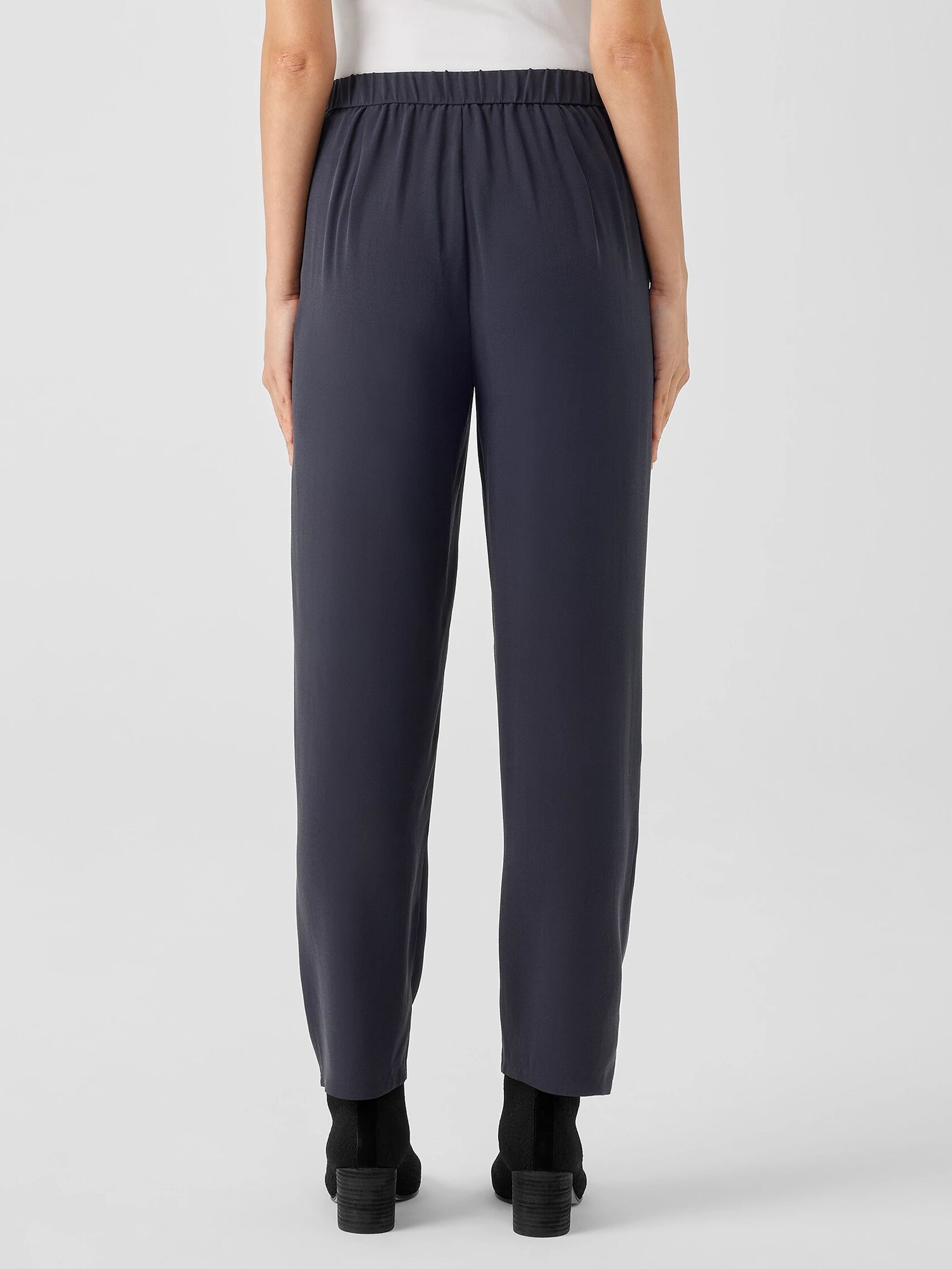 Silk Georgette Crepe Tapered Pant