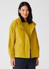 Light Organic Cotton Nylon Stand Collar Jacket