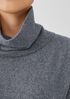 Cotton and Recycled Cashmere Turtleneck Long Top