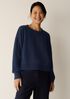 Garment-Dyed Organic Cotton Terry Cropped Box-Top