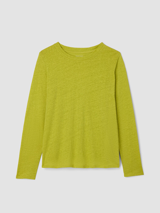 Organic Linen Jersey Long-Sleeve Tee