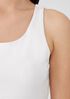 Pima Cotton Stretch Jersey Cropped Tank