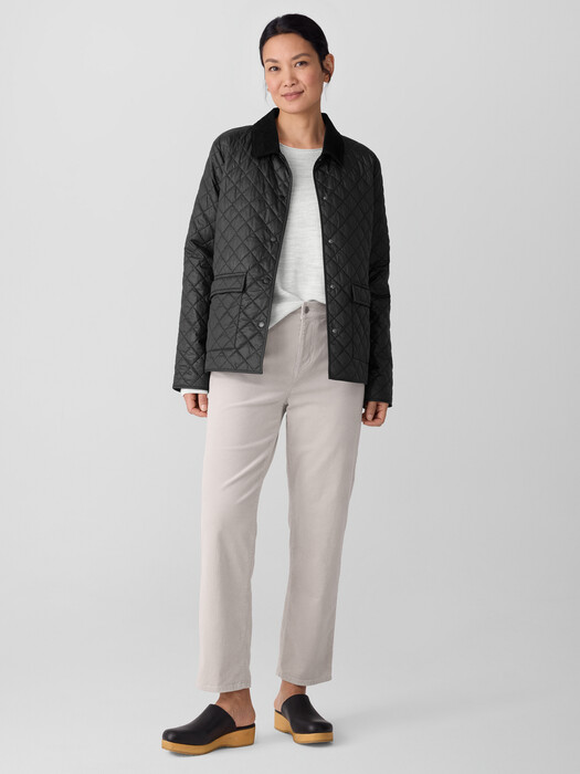 Organic Cotton Stretch Corduroy Straight Pant