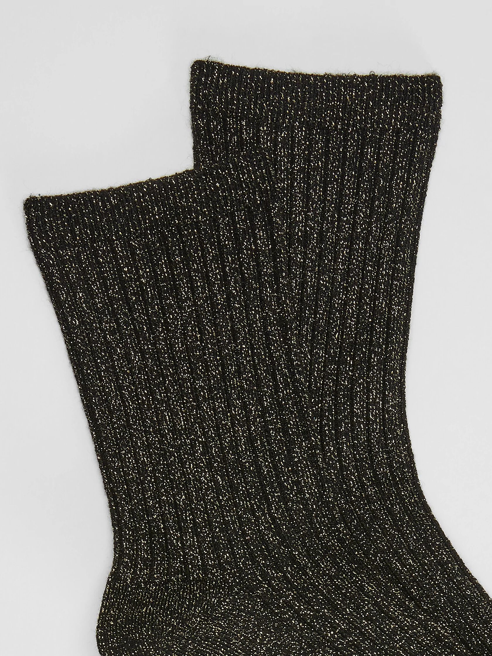 Viscose Blend Shimmer Quarter Crew Sock