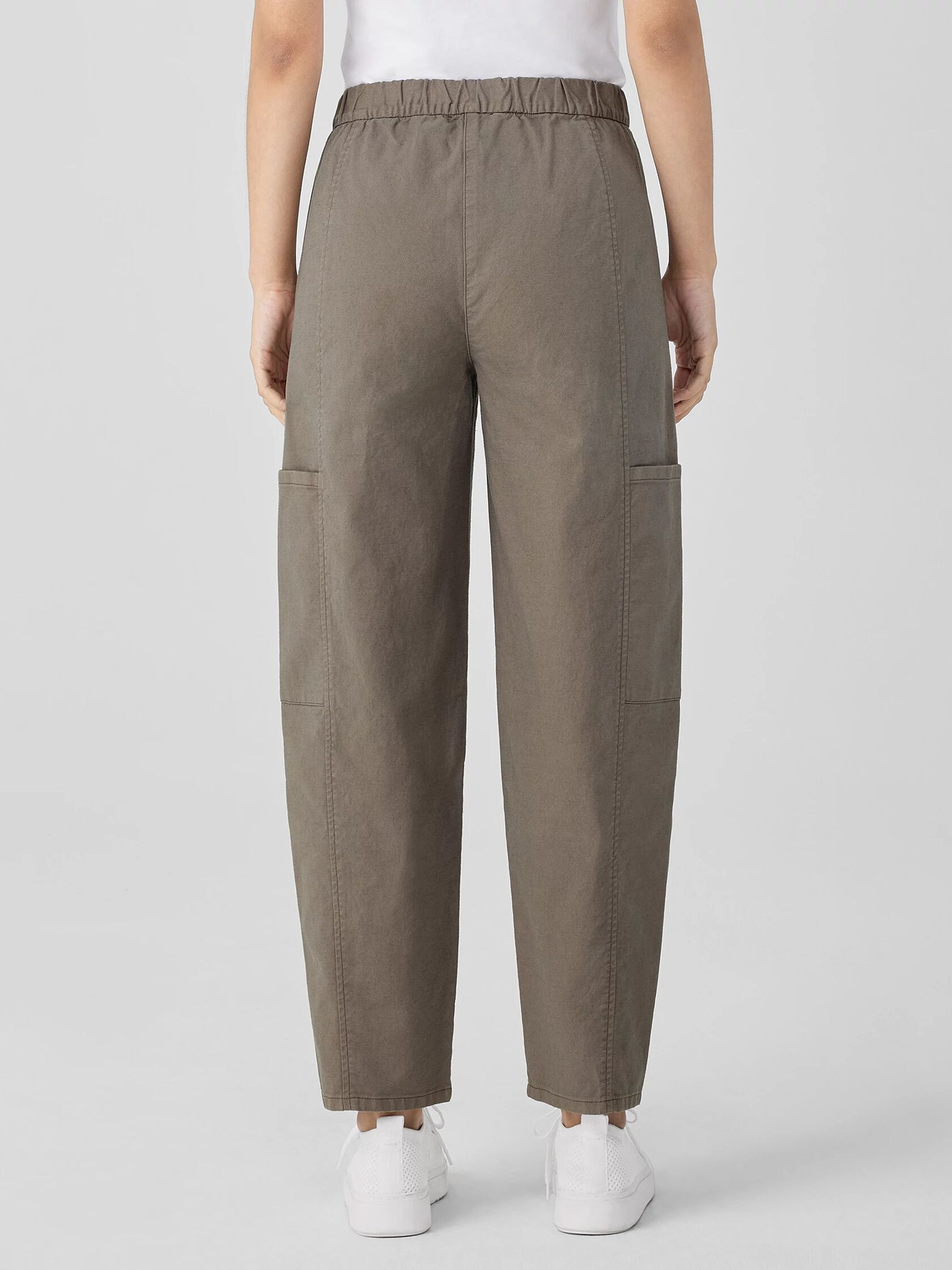 Cotton Hemp Stretch Lantern Pant