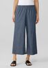 Airy Organic Cotton Twill Wide-Leg Pant