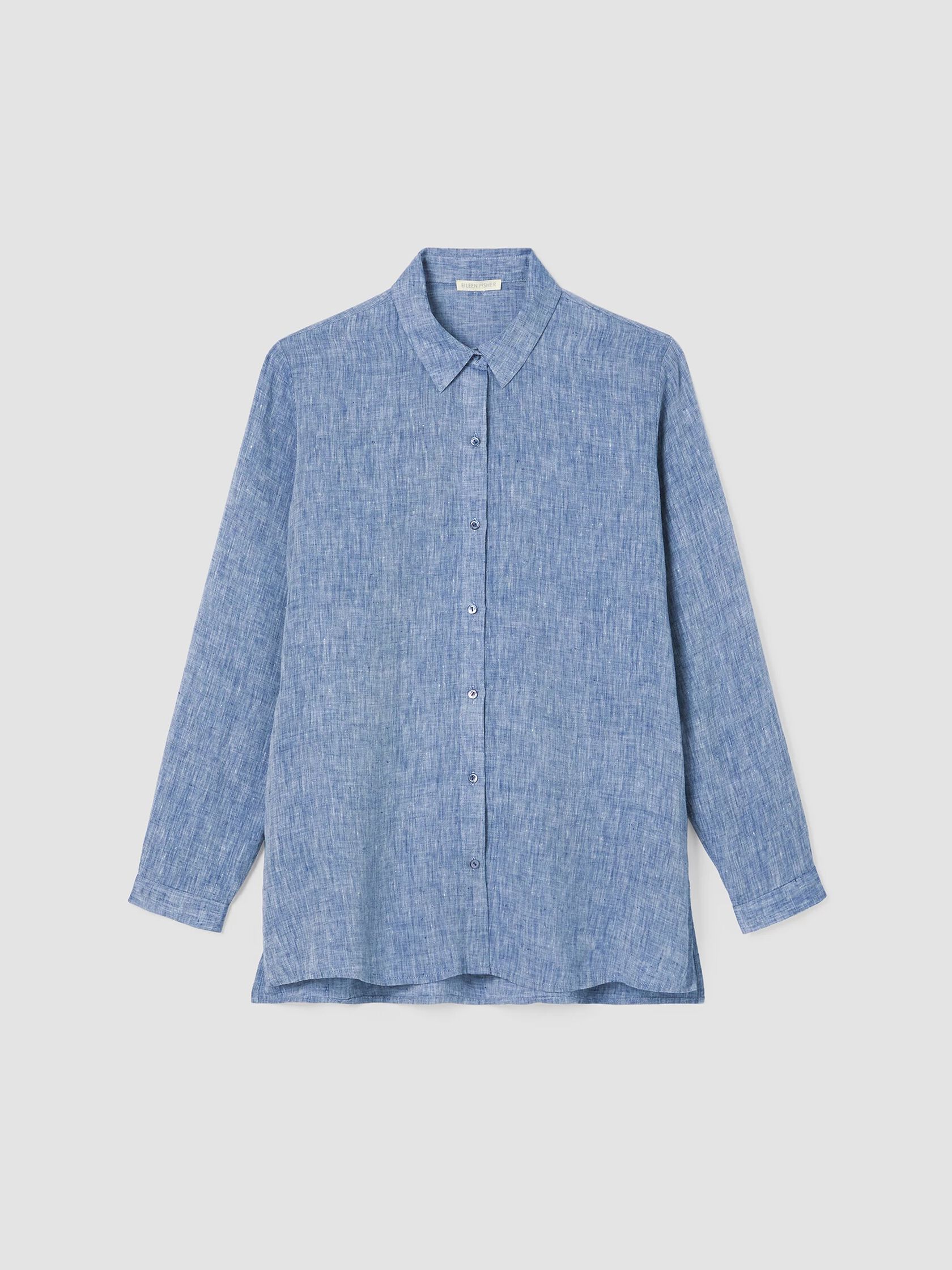 Yarn-Dyed Handkerchief Organic Linen Shirt