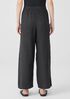 Puckered Organic Linen Wide-Leg Pant