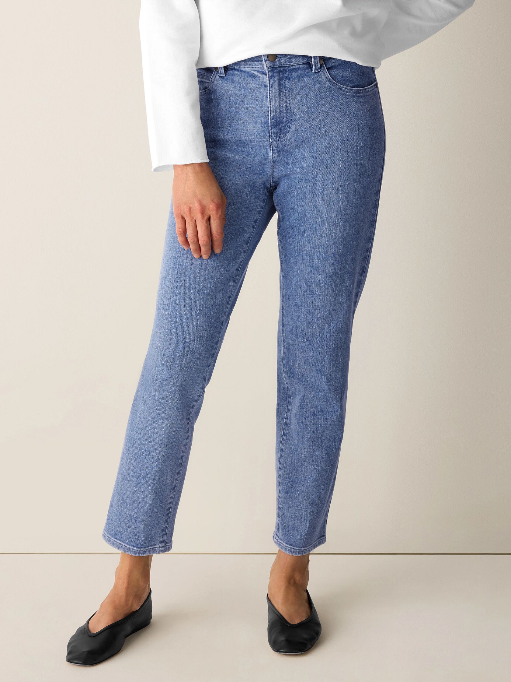 Cotton Stretch Denim Slim Jean