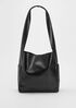 Sleek Italian Leather Everything Crossbody Bag