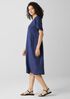 Organic Linen Jewel Neck Dress
