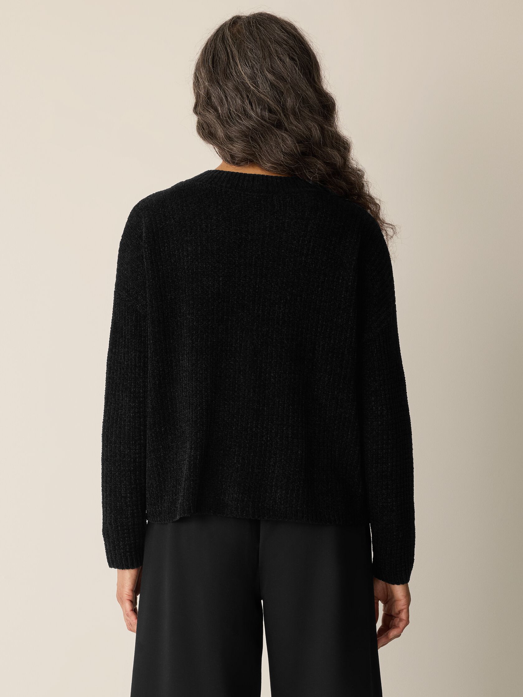 Chenille Blend V-Neck Top