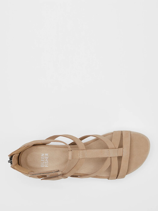 Sola Tumbled Nubuck Leather Sneaker Sandal
