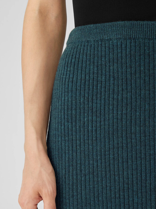 Merino Slim Pencil Skirt in Regenerative Wool