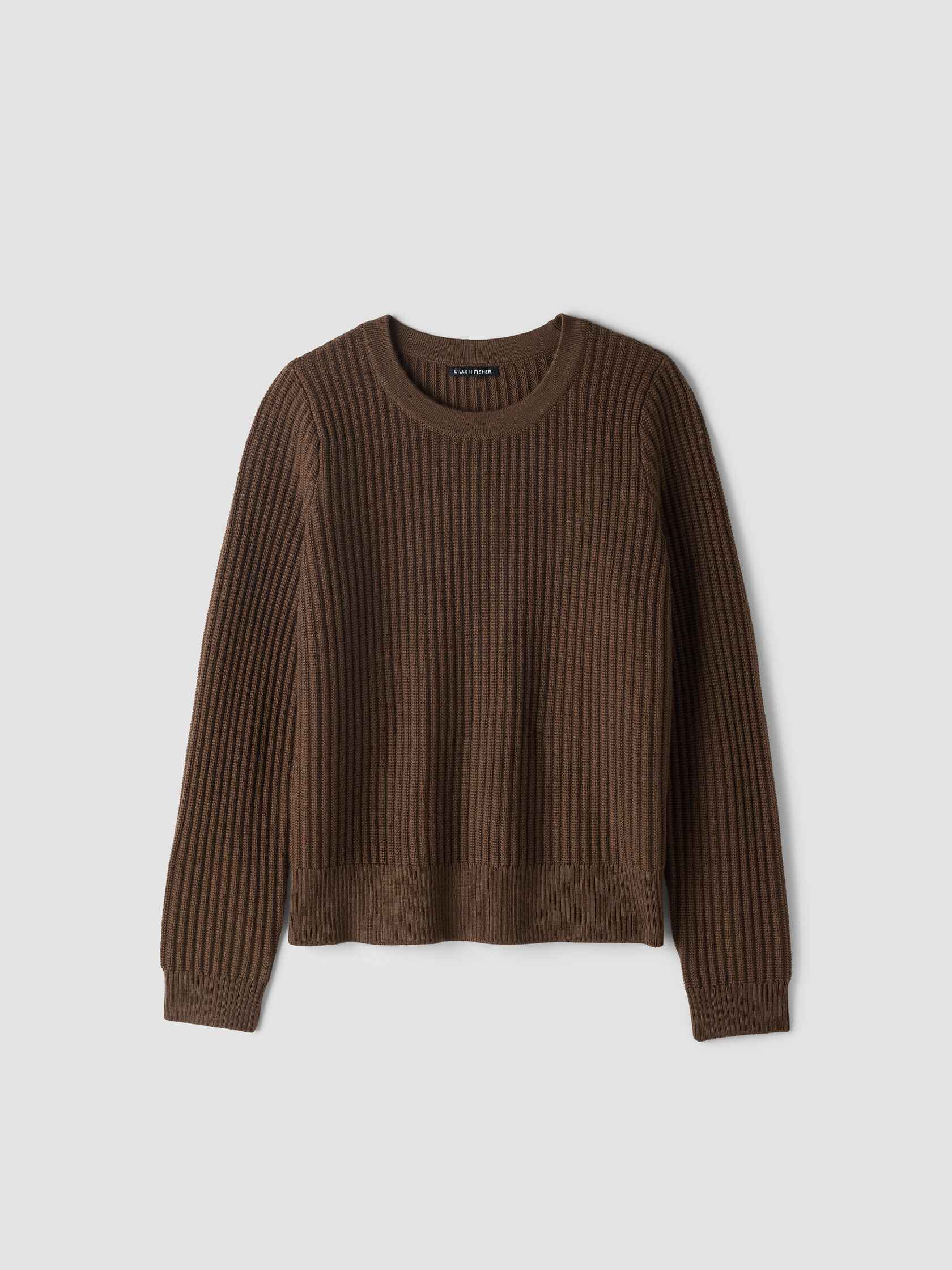 Italian Merino Crew Neck Top in Regenerative Wool