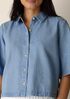 Lightweight Organic Cotton Denim Elbow-Sleeve Shirt
