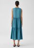Washed Silk Tiered Dress