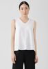 Stretch Jersey Knit V-Neck Tank