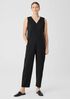 Cotton Blend Ponte Lantern Jumpsuit