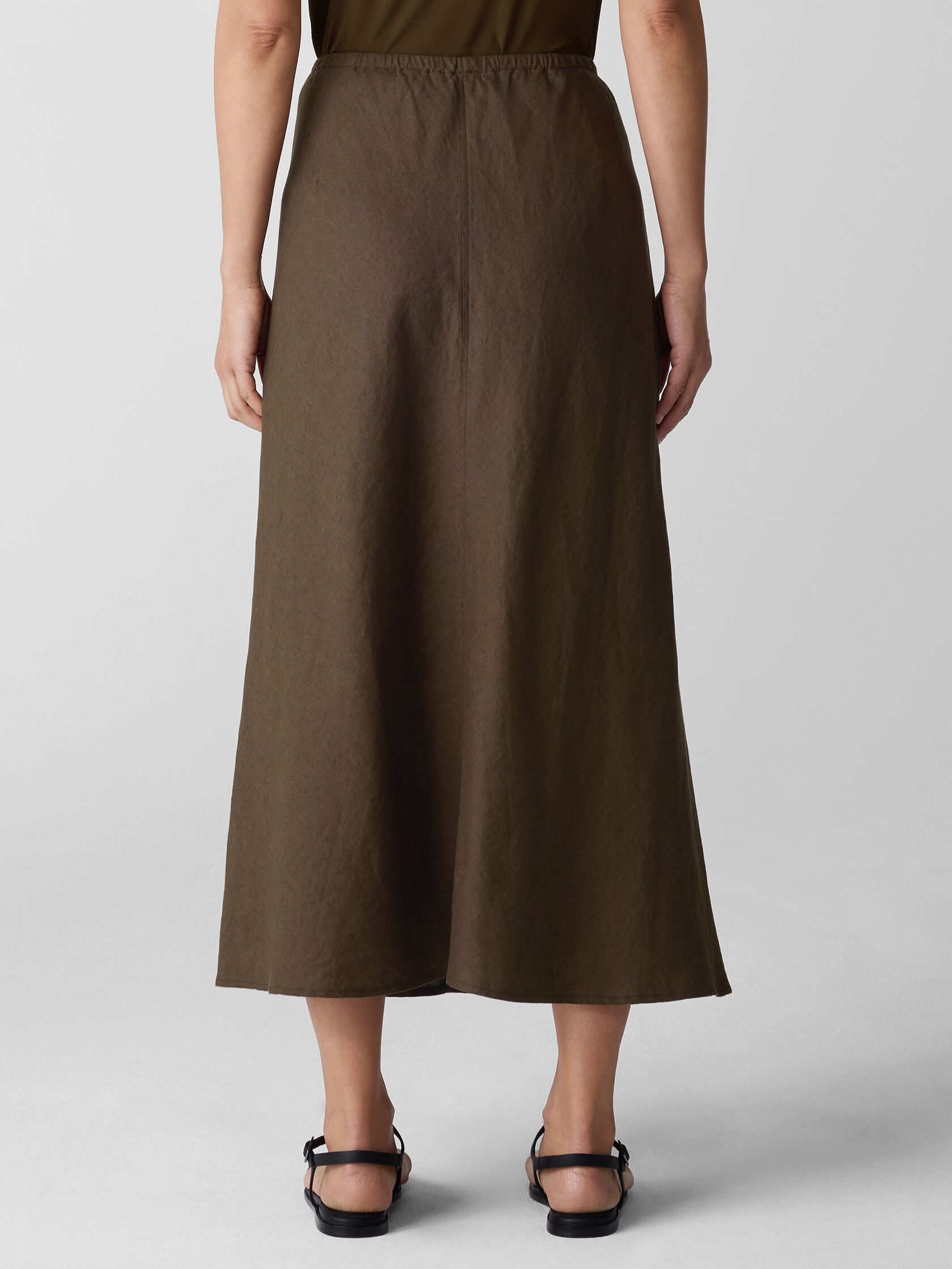 Organic Linen Bias Skirt