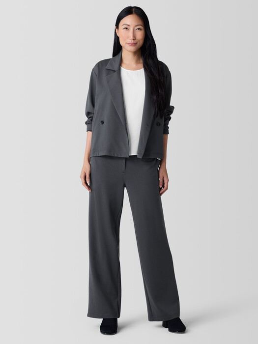 Washable Flex Ponte Wide Trouser Pant