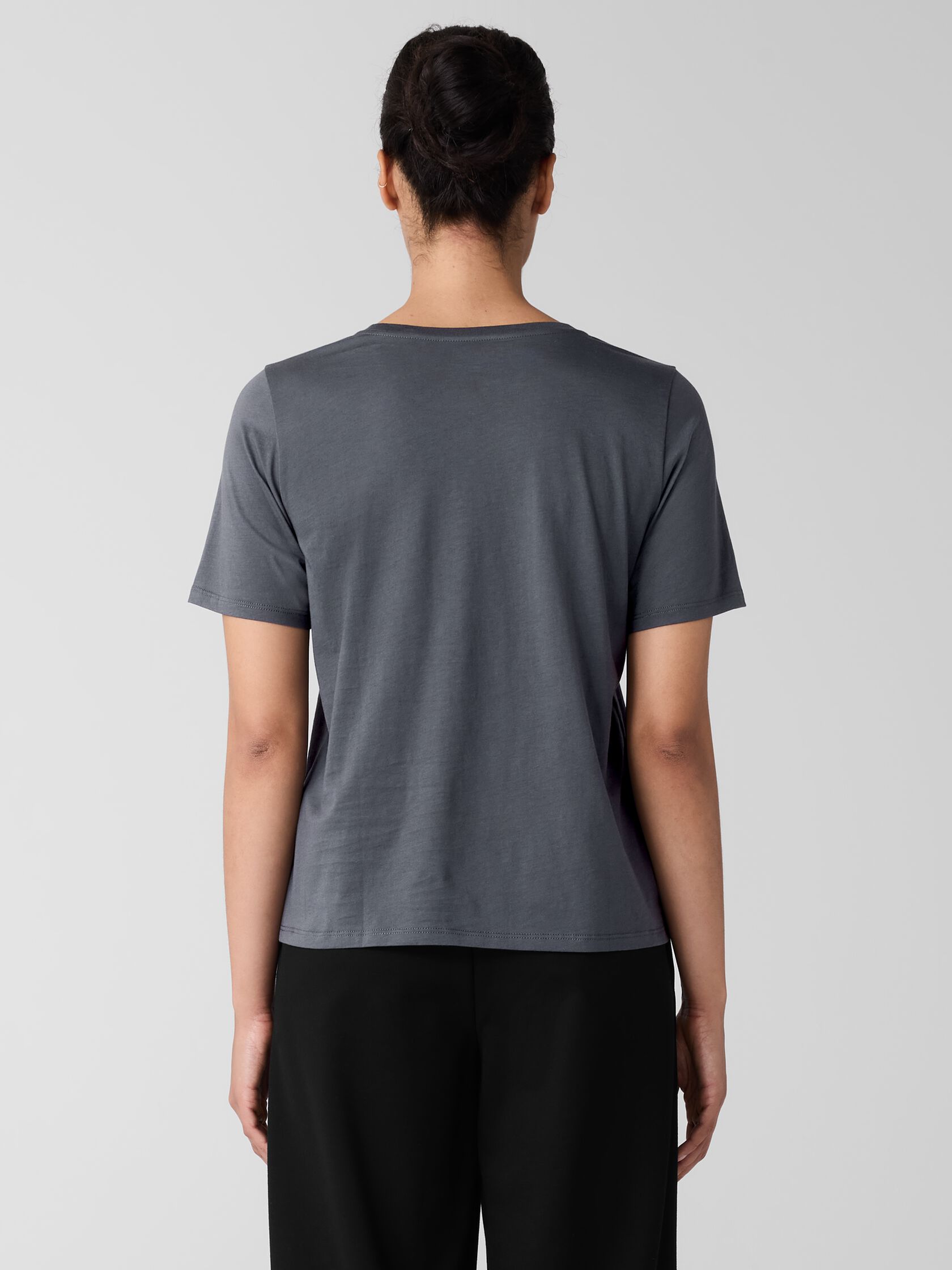Organic Pima Cotton Jersey Round Neck Tee