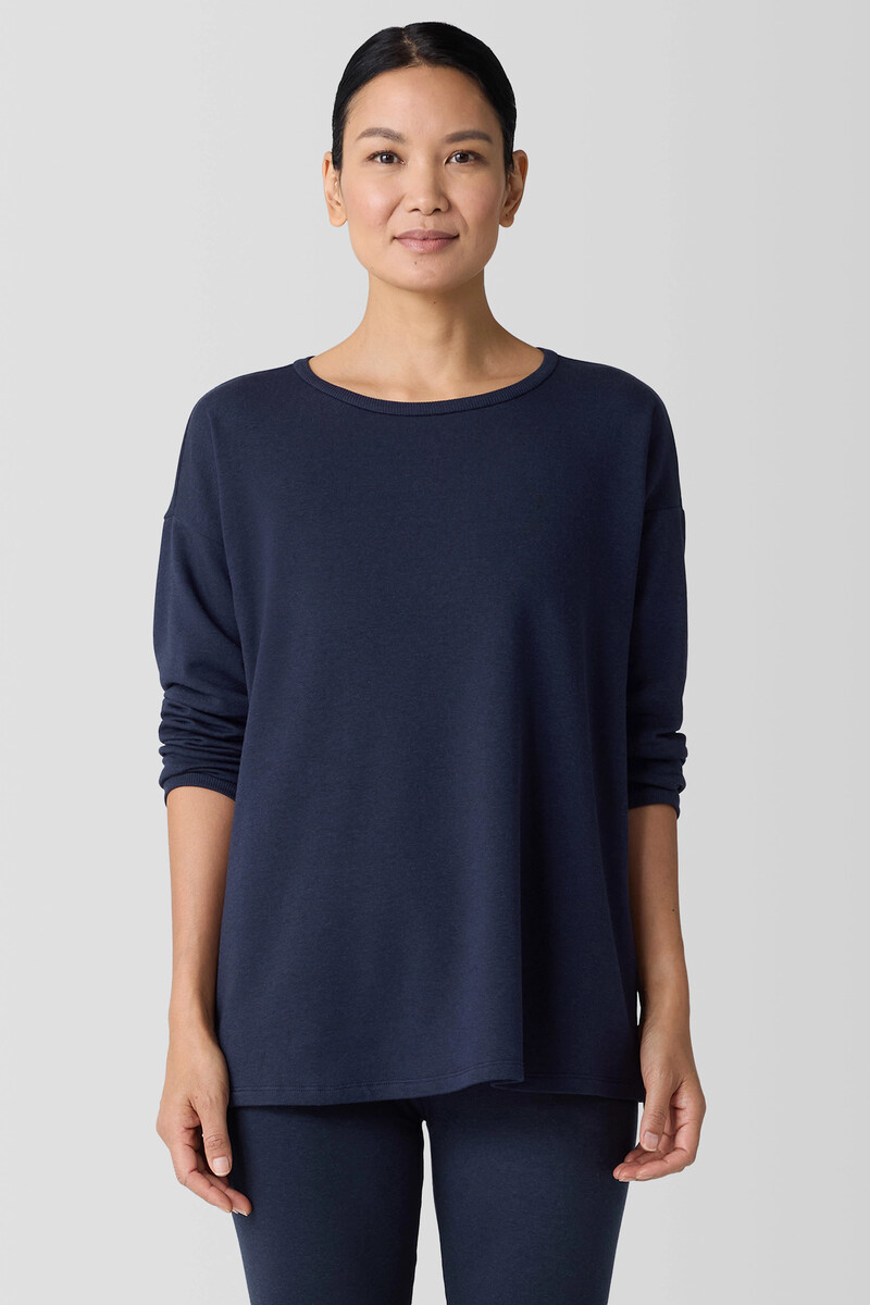Cozy Brushed Terry Hug Long Box-Top Cozy Brushed Terry Hug Long Box-Top