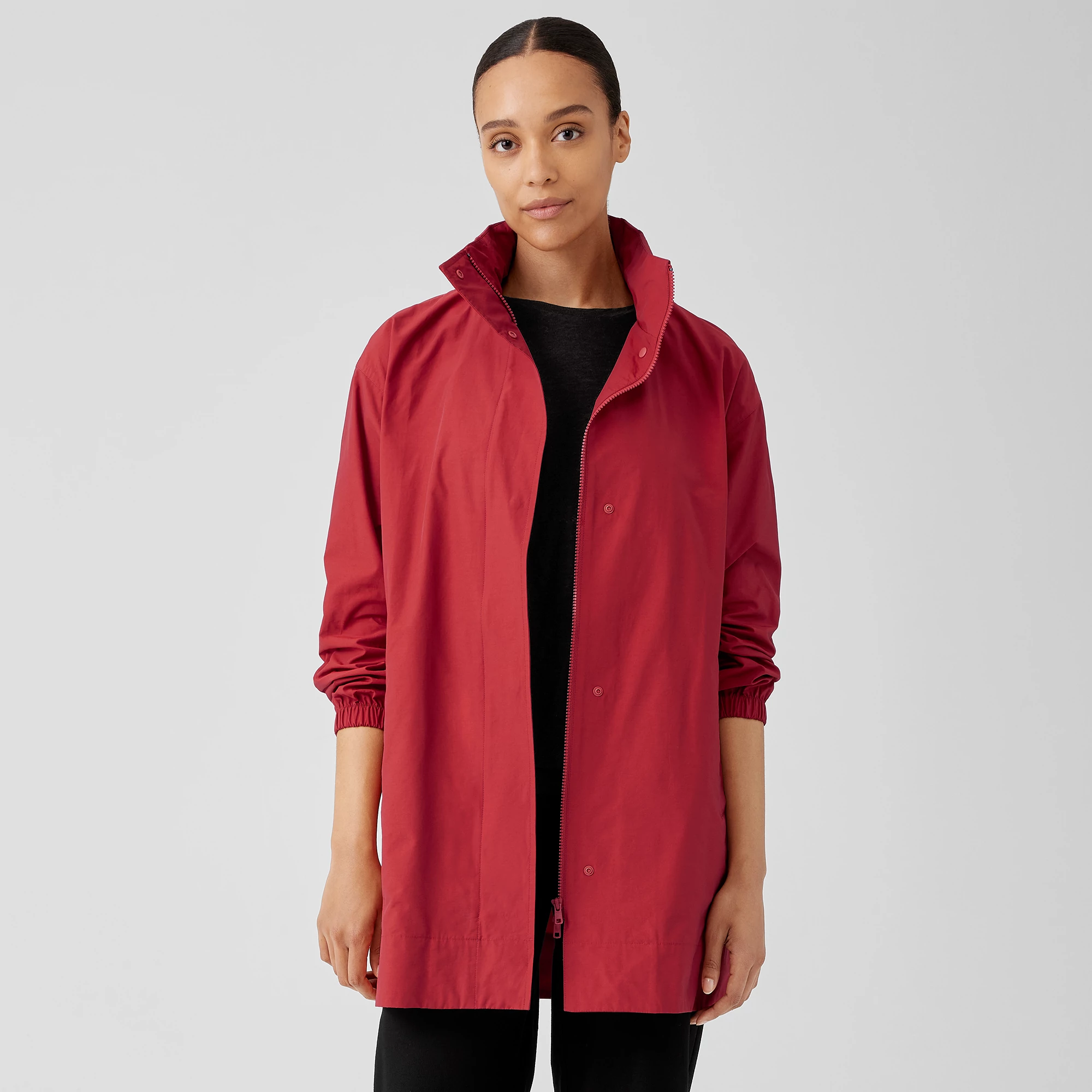 eileen fisher nylon coat