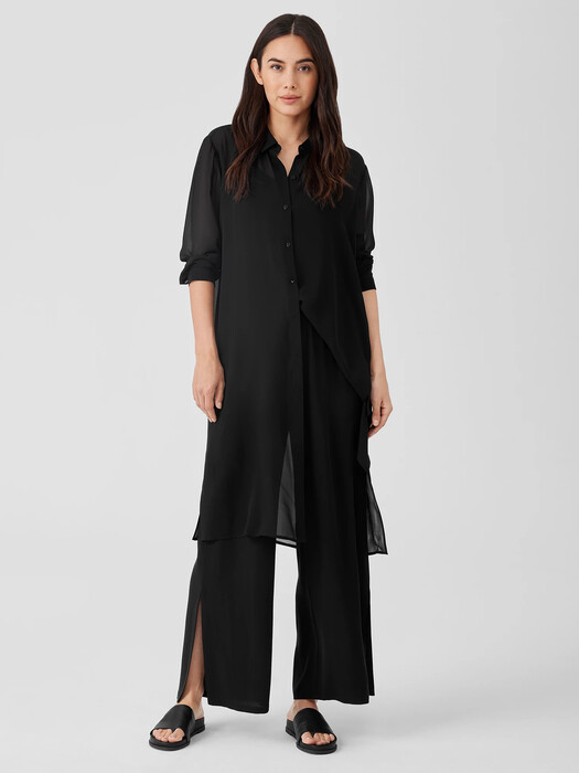 Silk Georgette Crepe Pant with Slits