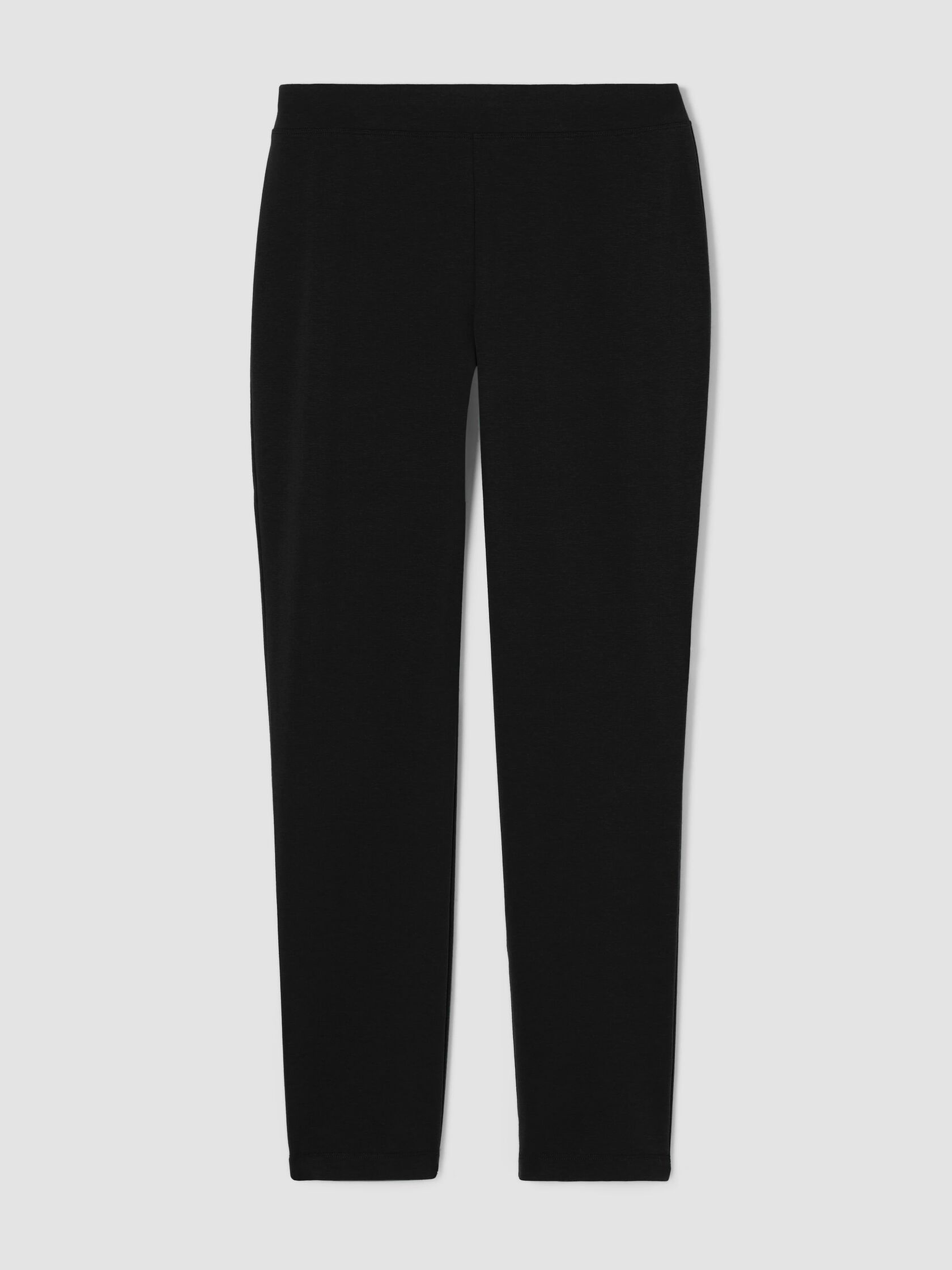 Cotton Blend Ponte Slim Pant
