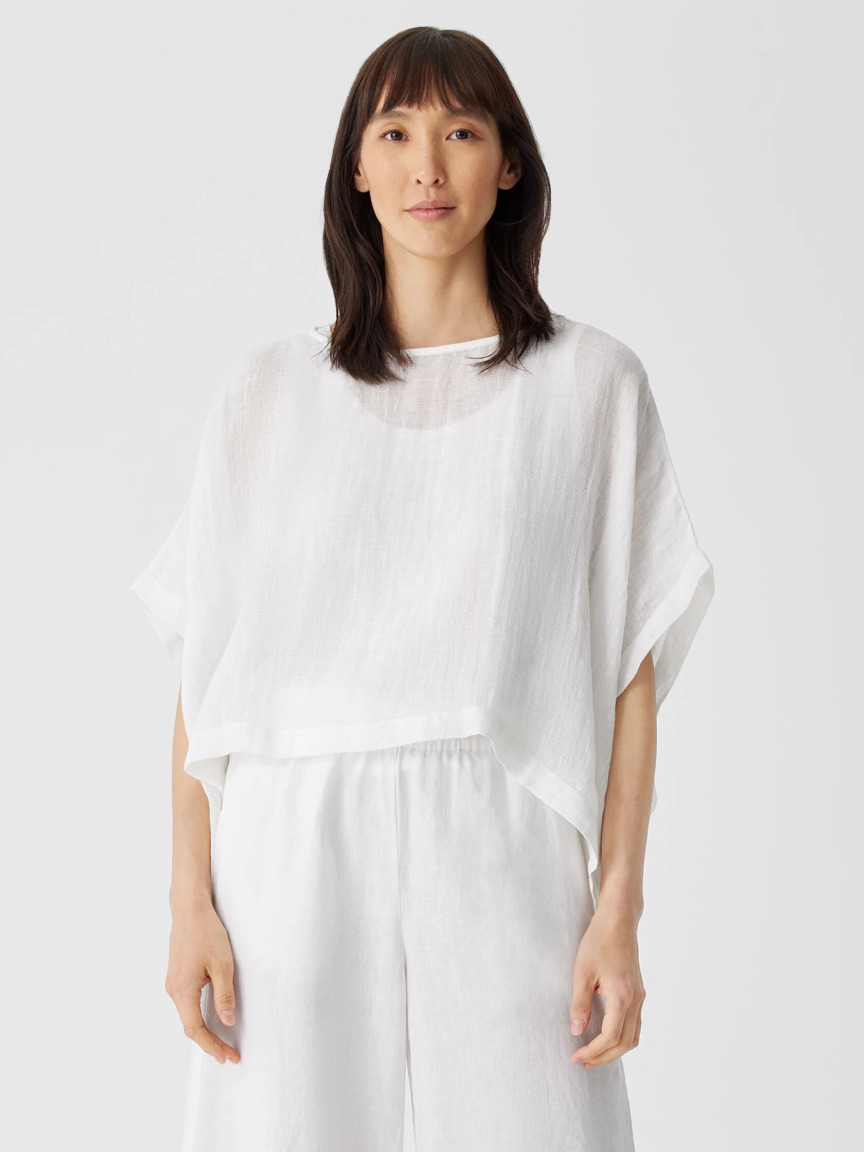 Linen Gauze Poncho