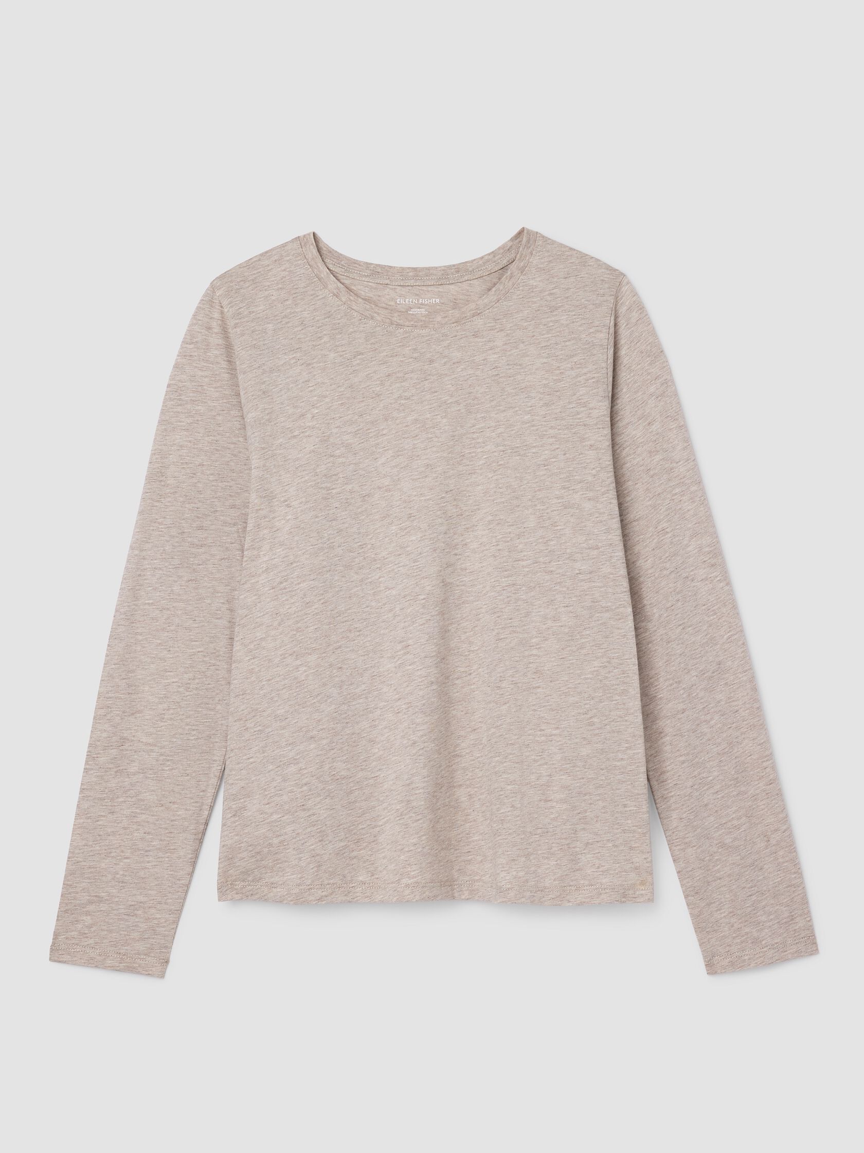 Mélange Fine Organic Cotton Jersey Round Neck Tee