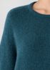 Cashmere Silk Boucle Bliss Crew Neck Long Top
