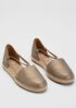 Lee Metallic Suede Espadrille Flat