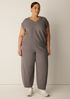 Garment-Dyed Organic Cotton Terry Lantern Pant