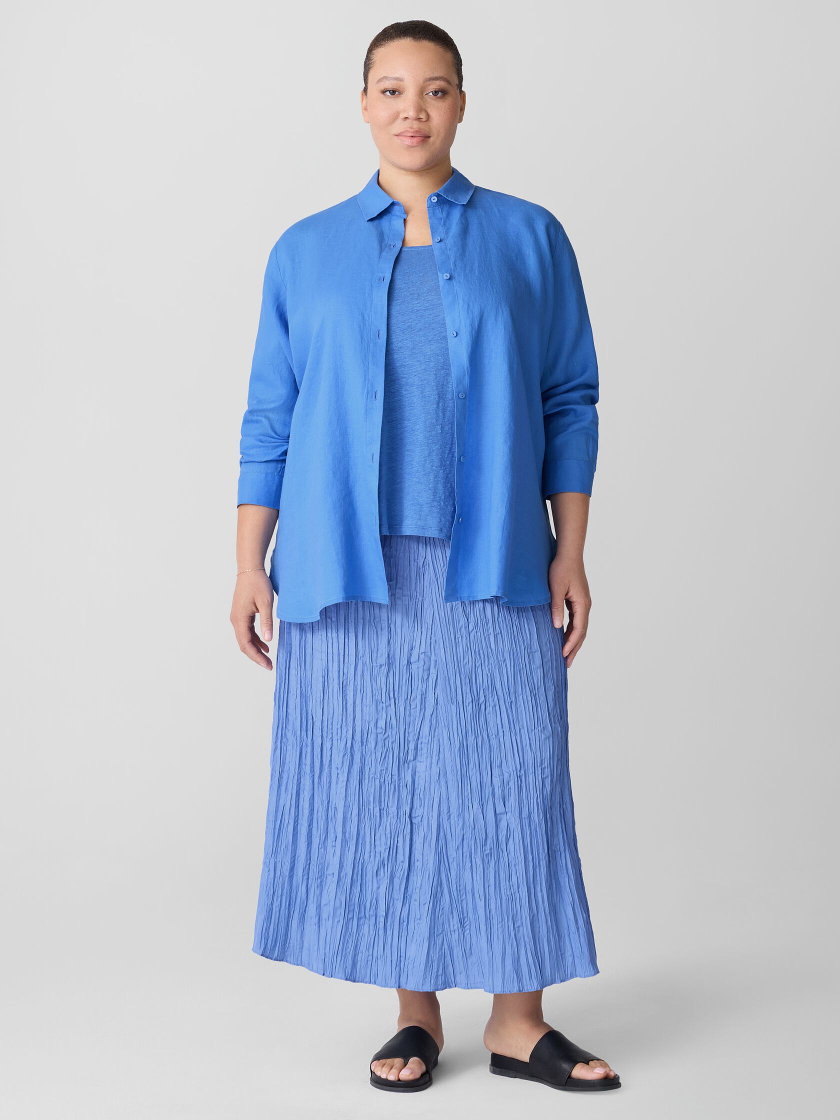 Organic Linen Jersey Scoop Neck Tank