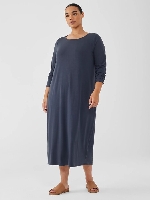Eileen Fisher Long Sleeve Jersey Shift Dress in Black at Nordstrom, Size Xx-Small Eileen Fisher Long Sleeve Jersey Shift Dress in Black at Nordstrom, Size Xx-Small