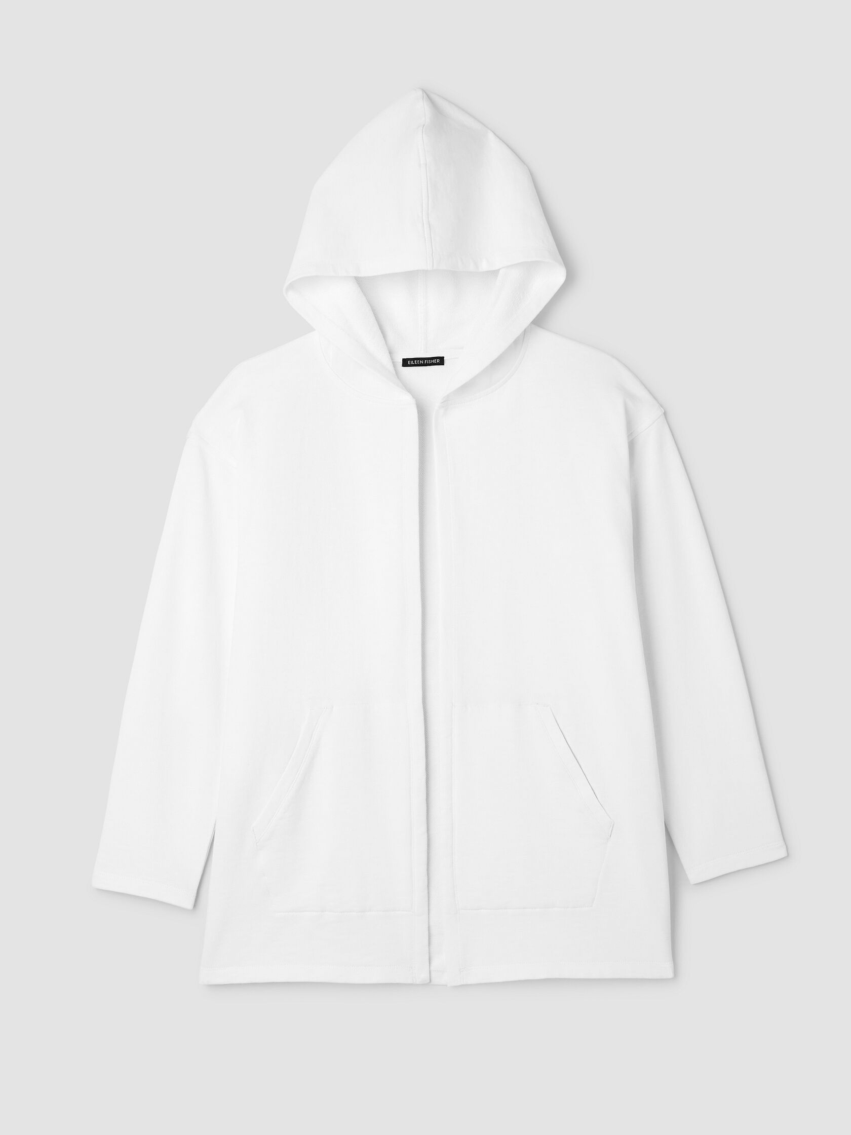 Garment-Dyed Organic Cotton Terry Hooded Jacket